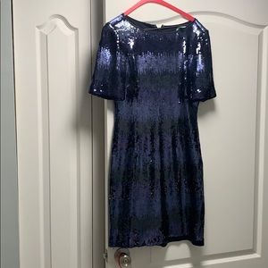 Tahari sequin dress